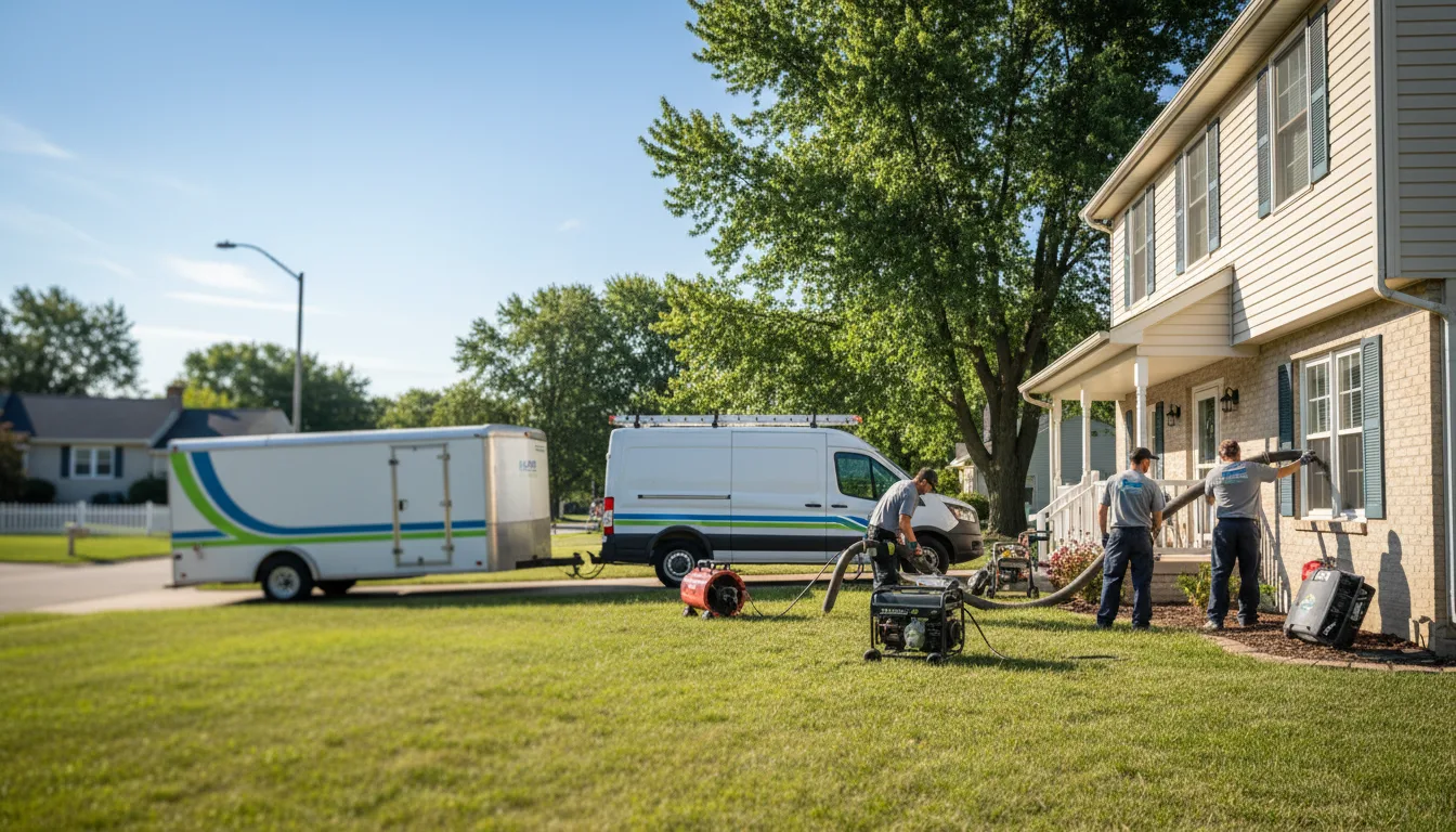 Flooded Basement Restoration And Cleanup With Repair in Winthrop Harbor, IL near me